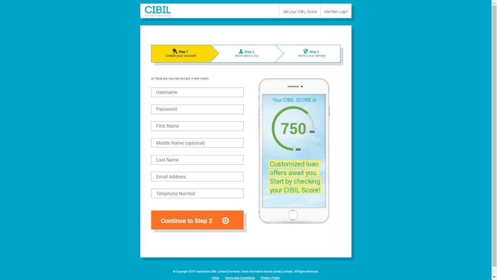 Check cibil score online for free | Screenshot 2