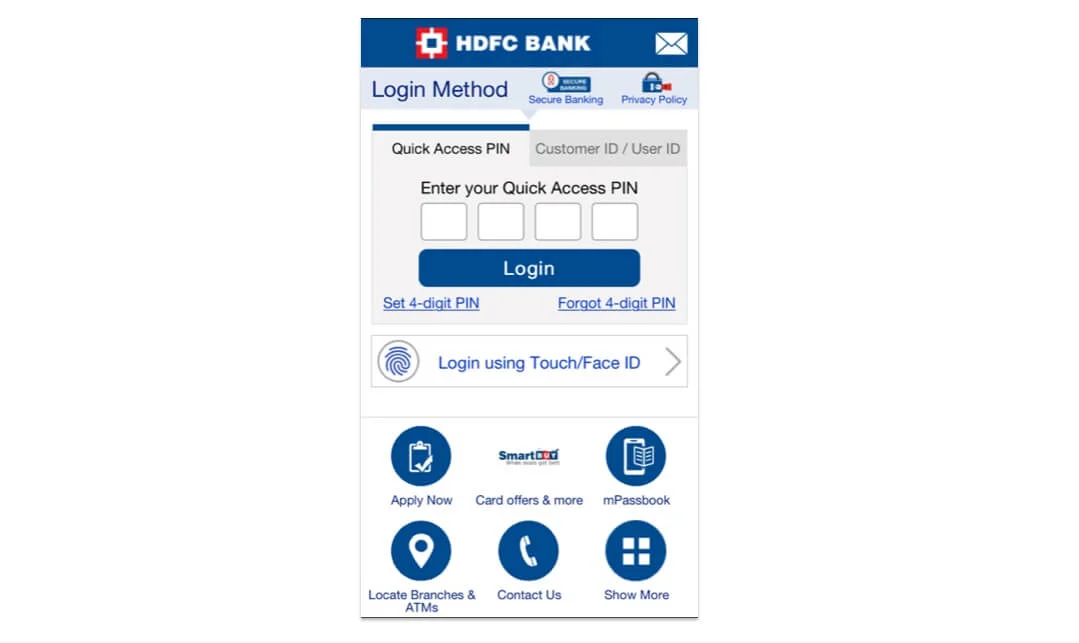 HDFC Upgrades its Mobile Banking App
