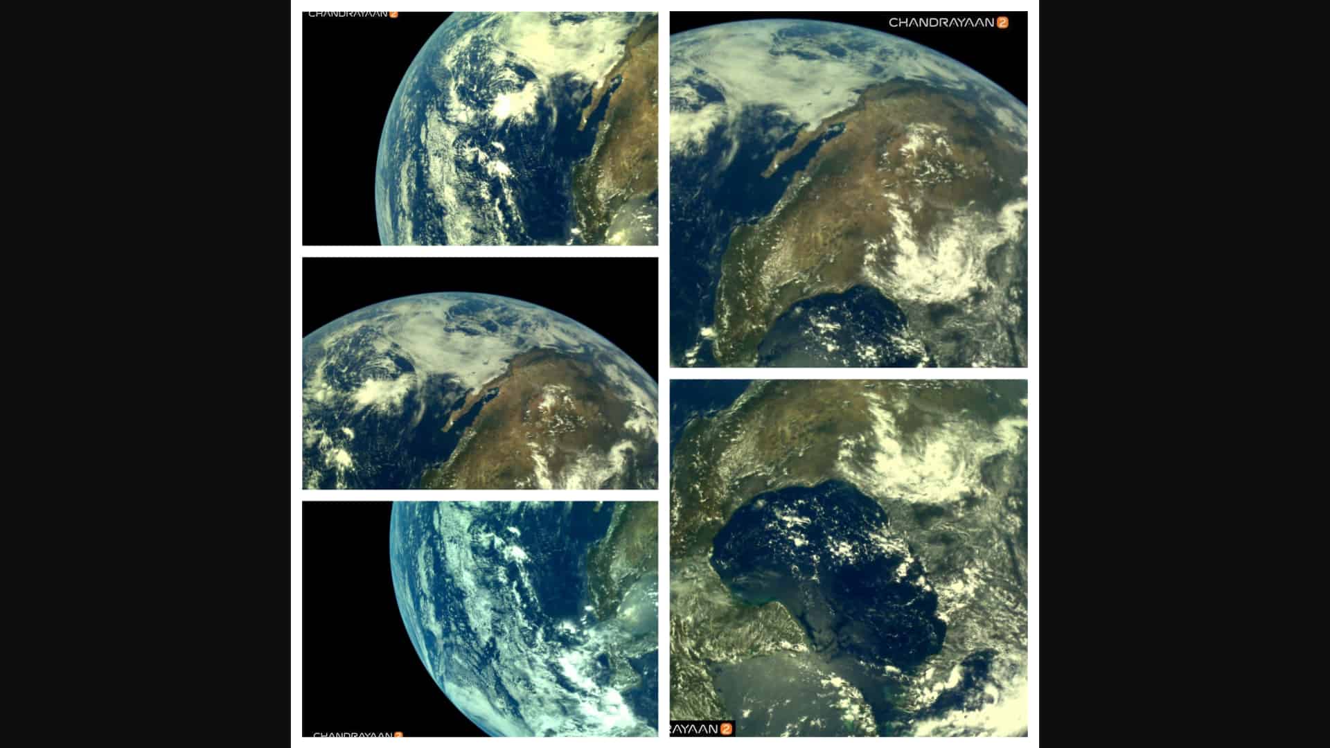 how earth looks like from chandrayaan 2
