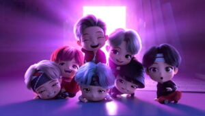 A Cute Anime of all the BTS Member Together